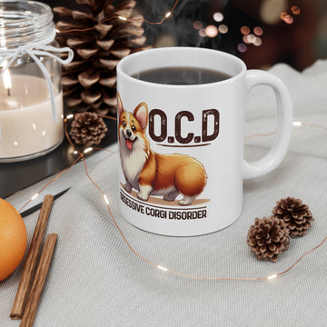 Obsessive Corgi Disorder - Ceramic Coffee Cup, 11oz