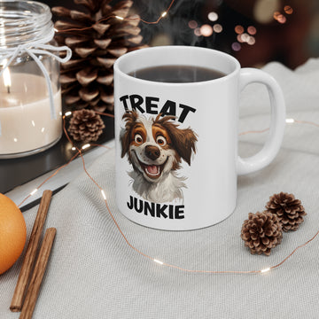 Treat Junkie - Ceramic Coffee Cup, 11oz