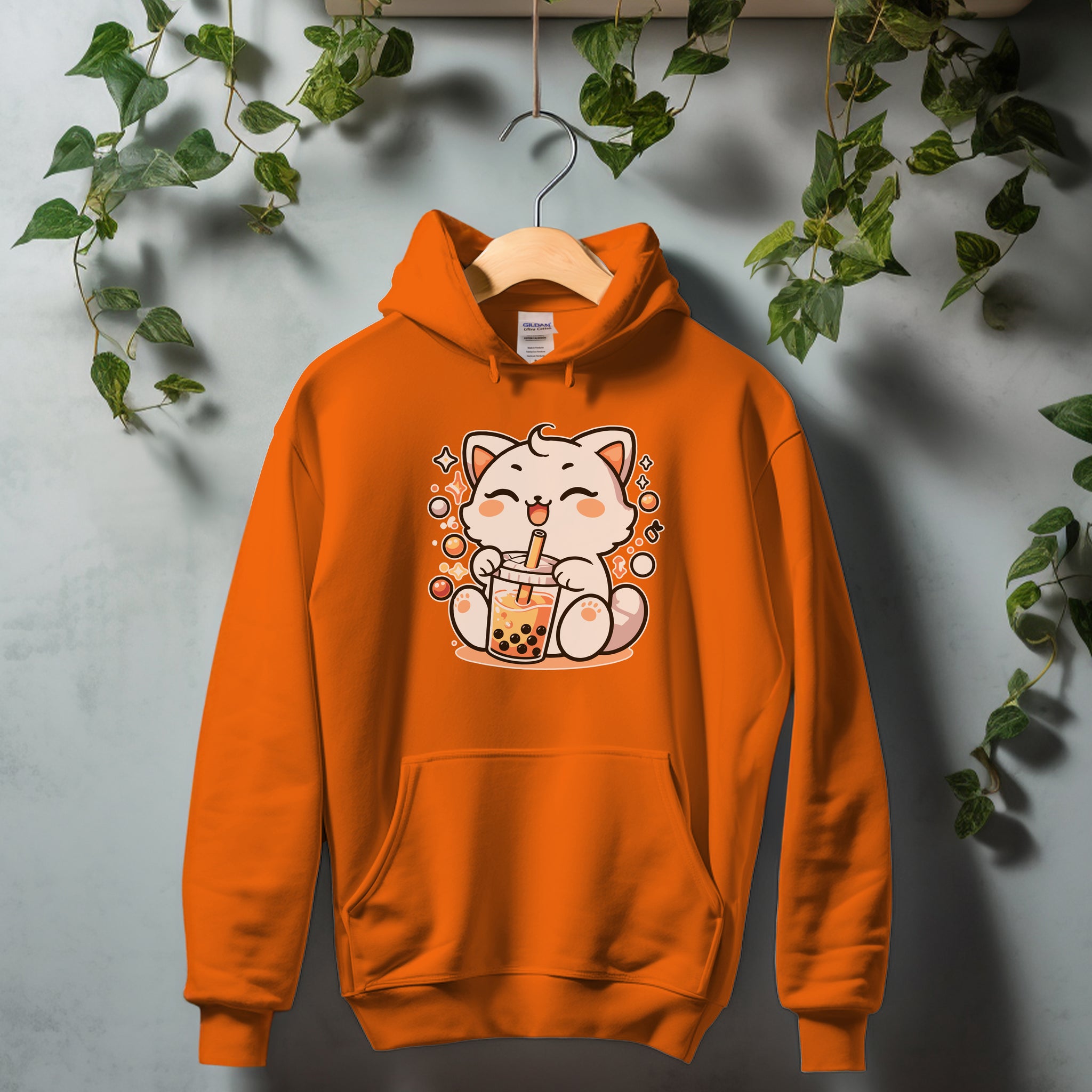 Bubble Tea Cat - Unisex Cat Lovers Hoodie
