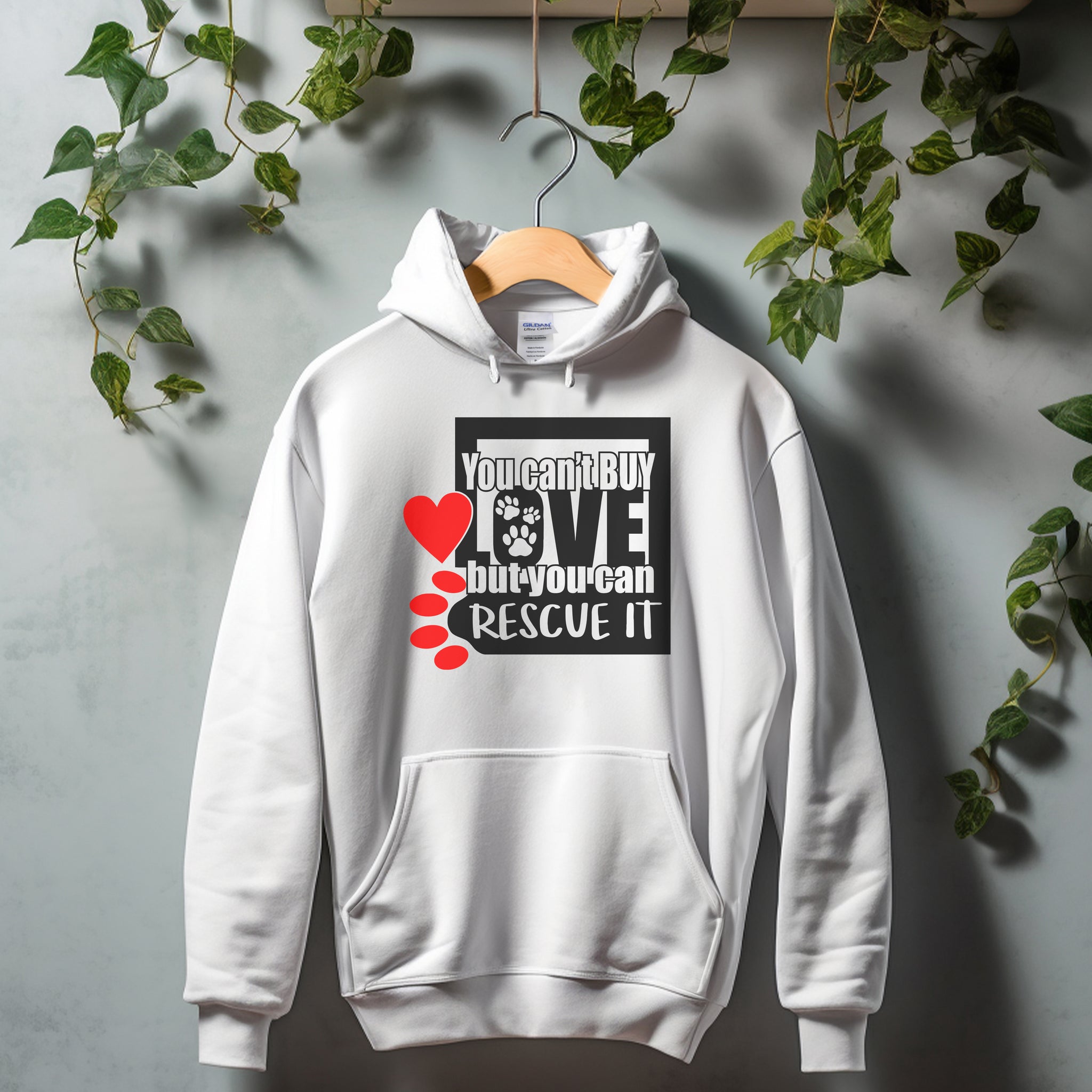 You can't buy love - Unisex Dog Lover Hoodie